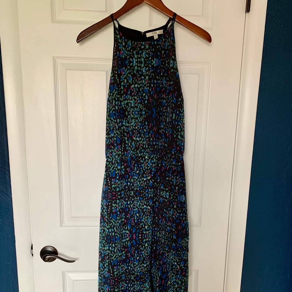 Aquaria Printed Asymmetrical Midi Dress View 4